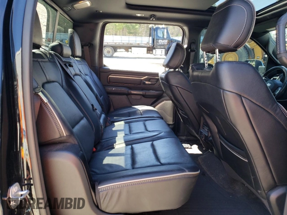 2021 Ram 1500 Limited with VIN 1C6SRFPT4MN505203, listed as a Copart auction lot 54476585 with 43,097 mi miles and Salvage title. Bid and sale history available at DreamBid. Image 10.