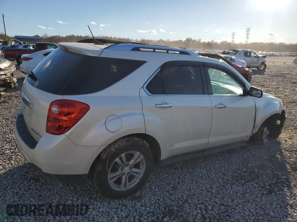 2013 Chevrolet Equinox LTZ z VIN 2GNALFEK1D1163878, wystawiony jako Copart lot #53620135 z przebiegiem Nie podano mil oraz Szkoda całkowita • Salvage title. Historia ofert i sprzedaży dostępna na DreamBid. Obrazek 3.