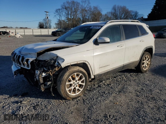 2015 Jeep Cherokee Latitude with VIN 1C4PJLCB8FW525744, listed as a Copart auction lot 45420475 with 145,216 mi miles and Salvage Title. Bid and sale history available at carsss.com. Image 1.