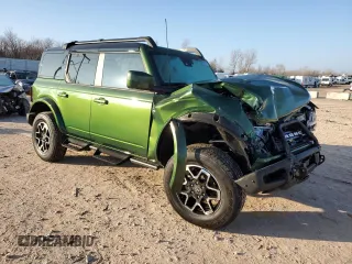 2024 Ford Bronco Outer Banks with VIN 1FMDE8BHXRLB04524, listed as a Copart auction lot 87458424 with 837 mi miles and Salvage Title. Bid and sale history available at DreamBid. Image 4.