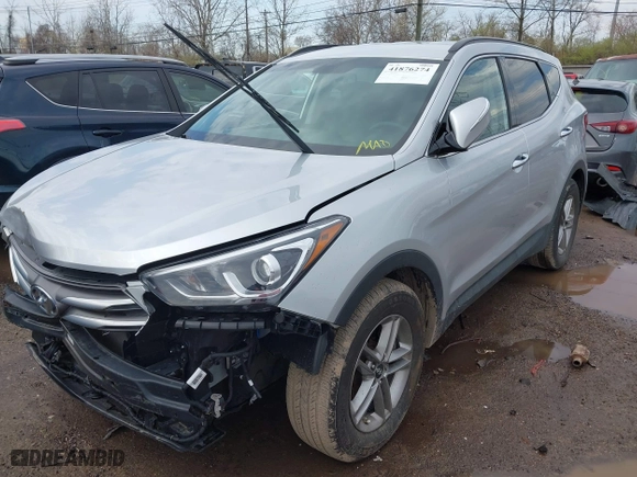 2018 Hyundai Santa Fe Sport 2.4L with VIN 5XYZU3LB9JG545734, listed as a IAAI auction lot 41876274 with 81,676 mi miles. Bid and sale history available at carsss.com. Image 17.