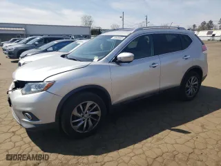 2015 Nissan Rogue SL with VIN 5N1AT2MV3FC787865, listed as a Copart auction lot 53605565 with 95,078 mi miles and Salvage Title. Bid and sale history available at carsss.com. Image 1.