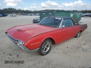 1962 Ford Thunderbird with VIN 2Y87Z133196, listed as a Copart auction lot 79568844 with 1,738 mi miles and Salvage Title. Bid and sale history available at DreamBid. Image 1.