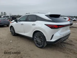 2023 Lexus RX with VIN 2T2BAMBAXPC002806, listed as a Copart auction lot 42963575 with 27,315 mi miles and Salvage Title. Bid and sale history available at carsss.com. Image 2.