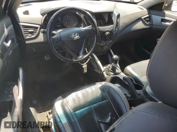 2013 Hyundai Veloster Turbo with VIN KMHTC6AE4DU130522, listed as a Copart auction lot 58046695 with 164,542 mi miles and Non repairable. Bid and sale history available at DreamBid. Image 8.
