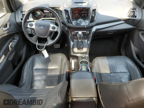 2015 Ford Escape Titanium with VIN 1FMCU0JX7FUA87129, listed as a Copart auction lot 61846965 with 160,044 mi miles and Salvage title. Bid and sale history available at DreamBid. Image 8.