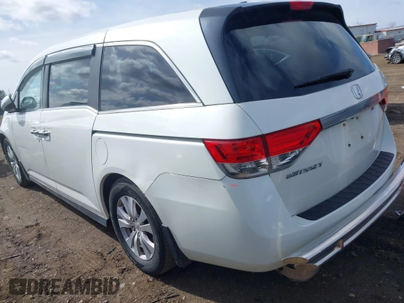 2014 Honda Odyssey EX-L with VIN 5FNRL5H63EB136541, listed as a IAAI auction lot 41866320 with 148,696 mi miles and . Bid and sale history available at DreamBid. Image 3.