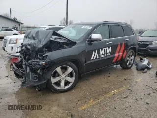 2014 Jeep Grand Cherokee Overland with VIN 1C4RJFCG0EC448860, listed as a Copart auction lot 42610135 with 0 mi miles and Salvage Title. Bid and sale history available at carsss.com. Image 1.