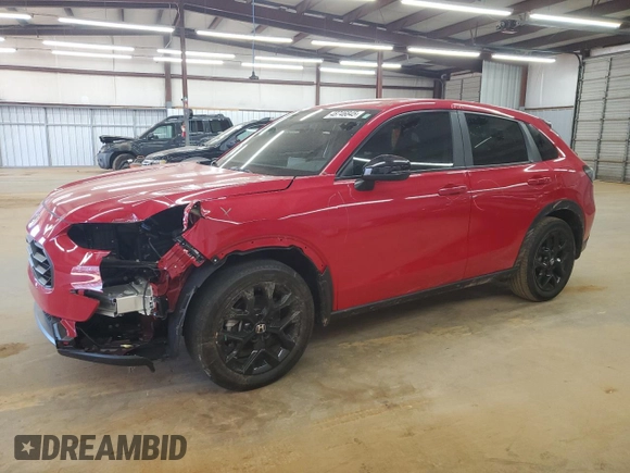 2023 Honda HR-V Sport with VIN 3CZRZ1H58PM731036, listed as a Copart auction lot 48746845 with 24,125 mi miles and Salvage Title. Bid and sale history available at carsss.com. Image 1.
