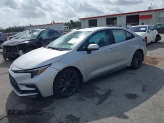 2025 Toyota Corolla SE with VIN 5YFS4MCE8SP217476, listed as a IAAI auction lot 41721397 with 6,378 mi miles. Bid and sale history available at carsss.com. Image 2.