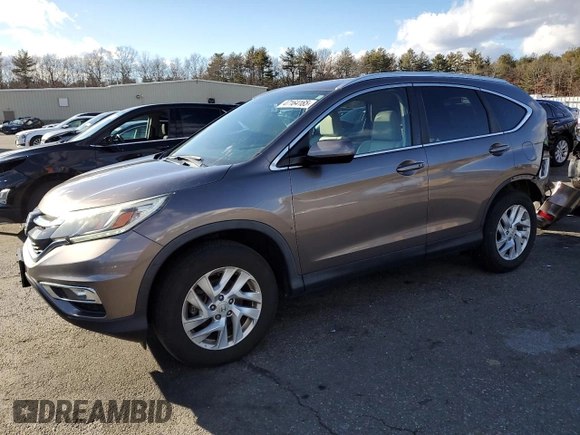2015 Honda CR-V EX-L with VIN 5J6RM4H74FL087374, listed as a Copart auction lot 47164165 with 103,496 mi miles and Salvage Title. Bid and sale history available at DreamBid. Image 1.