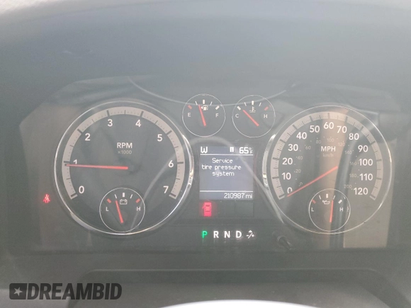 2010 Dodge 1500 SLT with VIN 1D7RB1GP7AS245450, listed as a Copart auction lot 48165825 with 210,987 mi miles and Salvage Title. Bid and sale history available at carsss.com. Image 9.