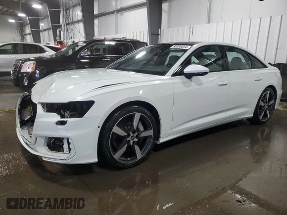 2021 Audi A6 Premium Plus with VIN WAUL2AF20MN031146, listed as a Copart auction lot 60095034 with 30,839 mi miles and Salvage Title. Bid and sale history available at carsss.com. Image 1.