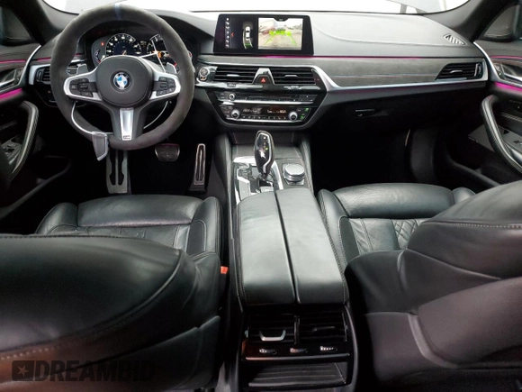 2017 BMW 5 Series 540i with VIN WBAJE5C3XHG917391, listed as a Copart auction lot 48715465 with 70,781 mi miles and Salvage Title. Bid and sale history available at carsss.com. Image 8.