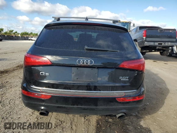 2015 Audi Q5 Premium with VIN WA1CFAFP4FA130639, listed as a Copart auction lot 40376174 with 77,301 mi miles and Salvage title. Bid and sale history available at DreamBid. Image 6.