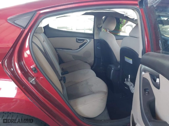 2014 Hyundai Elantra Limited with VIN 5NPDH4AE4EH532678, listed as a IAAI auction lot 41633750 with 180,683 mi miles. Bid and sale history available at carsss.com. Image 8.