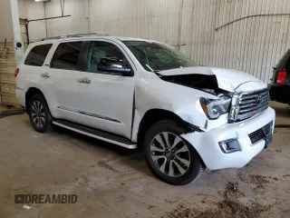 2019 Toyota Sequoia Limited with VIN 5TDJY5G14KS169284, listed as a Copart auction lot 59687854 with 81,162 mi miles and Salvage Title. Bid and sale history available at carsss.com. Image 4.