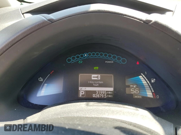 2015 Nissan LEAF SV with VIN 1N4AZ0CP5FC314467, listed as a Copart auction lot 50757135 with 31,995 mi miles and Salvage Title. Bid and sale history available at carsss.com. Image 9.