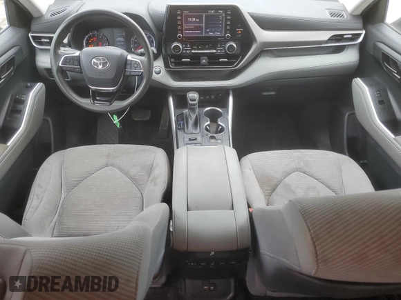 2020 Toyota Highlander L with VIN 5TDCZRBH9LS001983, listed as a Copart auction lot 56965735 with 44,090 mi miles and Salvage title. Bid and sale history available at DreamBid. Image 8.