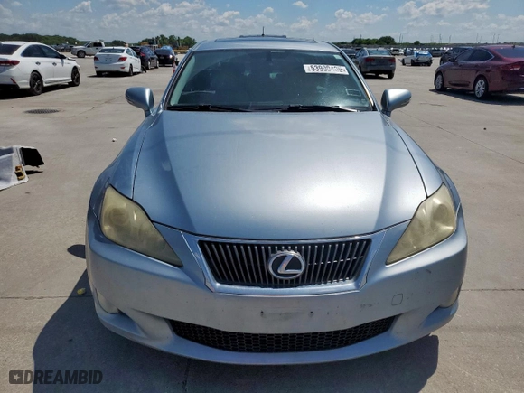 2010 Lexus IS 250 with VIN JTHBF5C23A5122498, listed as a Copart auction lot 53990405 with 190,839 mi miles and Salvage Title. Bid and sale history available at carsss.com. Image 5.