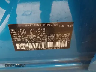 2020 Subaru Impreza Premium с VIN 4S3GKAD62L3605671, выставлен на аукционе IAAI как лот 41611924 с пробегом 62 482 миль миль и . История ставок и продаж доступна на DreamBid. Изображение 9.