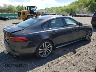 2024 Jaguar XF with VIN SAJB64FXXRCY94427, listed as a Copart auction lot 57876855 with 5,885 mi miles and Salvage title. Bid and sale history available at DreamBid. Image 3.