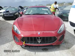 2018 Maserati GranTurismo Sport with VIN ZAM45VLA9J0265744, listed as a Copart auction lot 76110264 with 9,392 mi miles and Non repairable. Bid and sale history available at DreamBid. Image 5.
