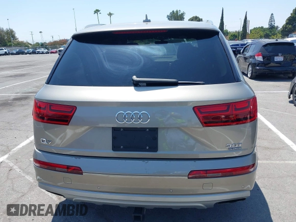 2017 Audi Q7 Premium Plus with VIN WA1LAAF79HD033100, listed as a IAAI auction lot 42614847 with 118,774 mi miles and . Bid and sale history available at DreamBid. Image 16.