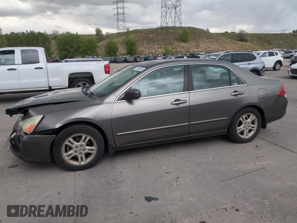 2006 Honda Accord EX-L z VIN 1HGCM56866A047744, wystawiony jako Copart lot #57266065 z przebiegiem 263 618 mil mil oraz Szkoda całkowita • Salvage title. Historia ofert i sprzedaży dostępna na DreamBid. Obrazek 1.
