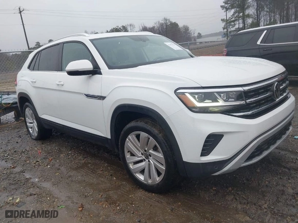 2023 Volkswagen Atlas Cross Sport 3.6L V6 SE w/Technology with VIN 1V2KE2CA7PC208457, listed as a IAAI auction lot 41479156 with 45,704 mi miles. Bid and sale history available at carsss.com. Image 1.