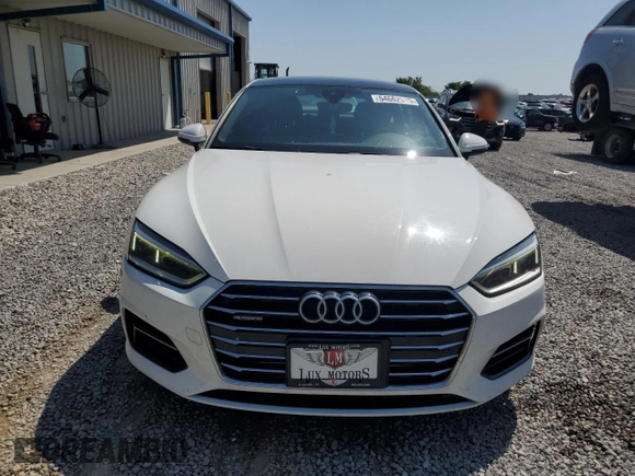 2019 Audi A5 Sportback Premium with VIN WAUANCF58KA063917, listed as a Copart auction lot 54662925 with 120,545 mi miles and Salvage title. Bid and sale history available at DreamBid. Image 5.