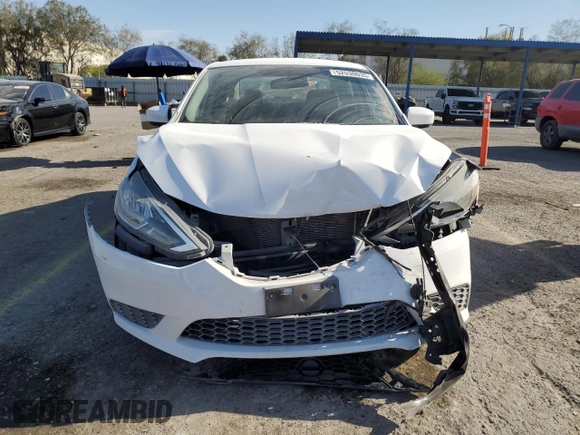 2017 Nissan Sentra S with VIN 3N1AB7AP2HY392616, listed as a Copart auction lot 52530035 with 53,089 mi miles and Salvage Title. Bid and sale history available at carsss.com. Image 5.