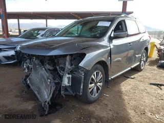 2017 Nissan Pathfinder S with VIN 5N1DR2MN5HC606019, listed as a IAAI auction lot 41637779 with 133,128 mi miles. Bid and sale history available at carsss.com. Image 18.