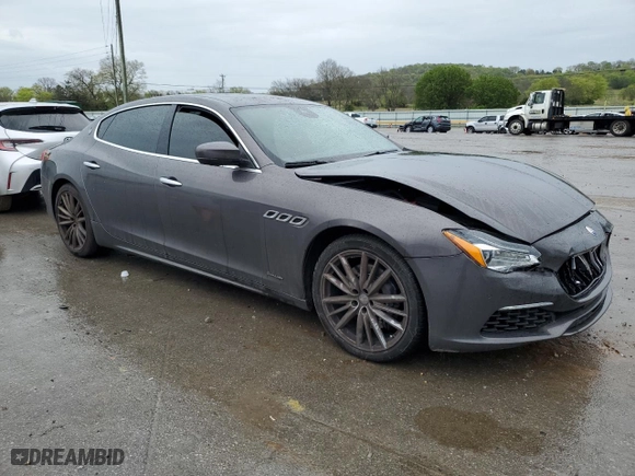 2019 Maserati Quattroporte S GranLusso with VIN ZAM56YPL0K1326229, listed as a Copart auction lot 49765644 with 43,159 mi miles and Salvage Title. Bid and sale history available at carsss.com. Image 4.