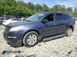 2014 Chevrolet Traverse LS z VIN 1GNKVFEDXEJ123578, wystawiony jako Copart lot #57697115 z przebiegiem 112 680 mil mil oraz Szkoda całkowita • Salvage title. Historia ofert i sprzedaży dostępna na DreamBid. Obrazek 1.