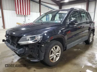 2016 Volkswagen Tiguan S z VIN WVGAV7AX8GW598979, wystawiony jako Copart lot #54450445 z przebiegiem 83 875 mil mil oraz Szkoda całkowita • Salvage title. Historia ofert i sprzedaży dostępna na DreamBid. Obrazek 1.