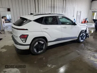 2024 Hyundai Kona SEL with VIN KM8HC3A66RU005607, listed as a Copart auction lot 66020734 with 7,802 mi miles and Salvage Title. Bid and sale history available at carsss.com. Image 3.