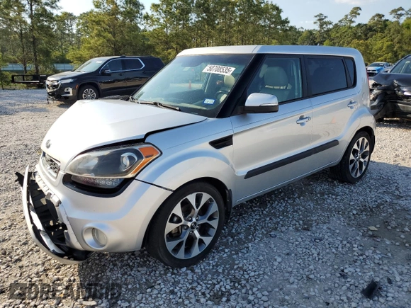 2013 Kia Soul + with VIN KNDJT2A65D7520086, listed as a Copart auction lot 50708535 with 123,611 mi miles and Salvage Title. Bid and sale history available at DreamBid. Image 1.