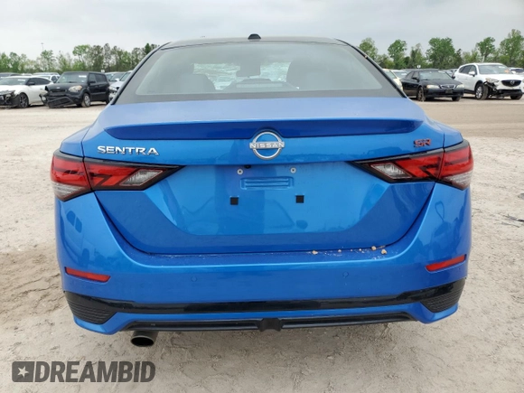 2024 Nissan Sentra SR with VIN 3N1AB8DV4RY381747, listed as a Copart auction lot 51214415 with 8,502 mi miles and Salvage Title. Bid and sale history available at carsss.com. Image 6.