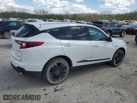 2021 Acura RDX w/A-Spec Package with VIN 5J8TC2H69ML043850, listed as a Copart auction lot 52626195 with 29,211 mi miles and Salvage title. Bid and sale history available at DreamBid. Image 3.