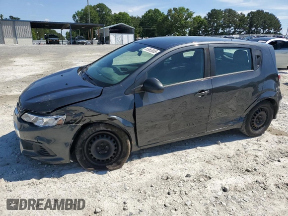 2020 Chevrolet Sonic LT with VIN 1G1JG6SB0L4127211, listed as a Copart auction lot 55965005 with 166,546 mi miles and Clean Title. Bid and sale history available at DreamBid. Image 1.