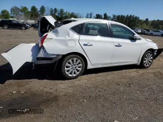 2017 Nissan Sentra SV with VIN 3N1AB7AP8HY409449, listed as a Copart auction lot 54801505 with 88,054 mi miles and Salvage title. Bid and sale history available at DreamBid. Image 3.