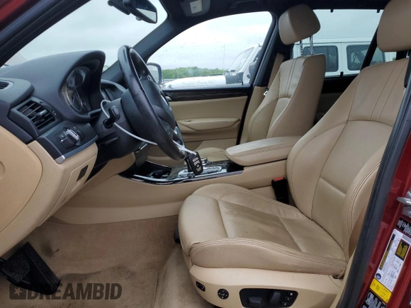 2013 BMW X3 xDrive28i with VIN 5UXWX9C55D0A23234, listed as a Copart auction lot 56388885 with 112,050 mi miles and Clean Title. Bid and sale history available at DreamBid. Image 7.