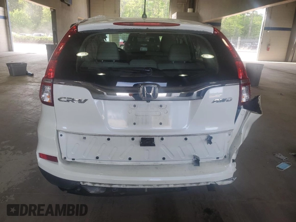 2015 Honda CR-V LX with VIN 5J6RM4H36FL005741, listed as a Copart auction lot 54409775 with 63,171 mi miles and Salvage Title. Bid and sale history available at DreamBid. Image 6.