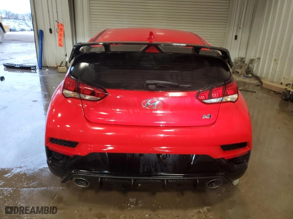 2020 Hyundai Veloster N with VIN KMHT36AH8LU005130, listed as a Copart auction lot 88749765 with 33,912 mi miles and Non Repairable. Bid and sale history available at carsss.com. Image 6.