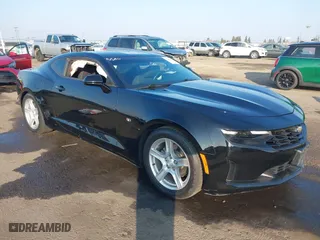 2021 Chevrolet Camaro 1LT with VIN 1G1FB1RXXM0135219, listed as a IAAI auction lot 41393133 with 49,677 mi miles. Bid and sale history available at carsss.com. Image 1.