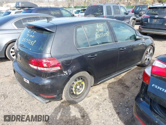 2010 Volkswagen GTI with VIN WVWGD7AJ8AW110814, listed as a IAAI auction lot 41916110 with 173,029 mi miles and . Bid and sale history available at DreamBid. Image 4.
