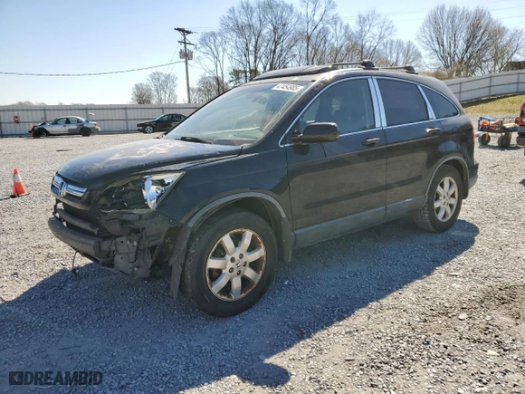2008 Honda CR-V EX-L with VIN JHLRE38748C043104, listed as a Copart auction lot 47454985 with 256,612 mi miles and Salvage Title. Bid and sale history available at carsss.com. Image 1.