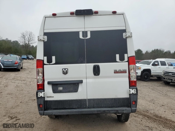 2019 Ram ProMaster Cargo Van with VIN 3C6TRVDG4KE532280, listed as a Copart auction lot 44806725 with 130,926 mi miles and Non Repairable. Bid and sale history available at carsss.com. Image 6.