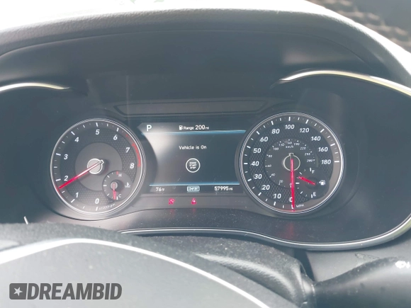 2020 Genesis G70 2.0T z VIN KMTG44LA8LU064798, wystawiony jako IAAI lot #41878098 z przebiegiem 57 995 mil mil oraz . Historia ofert i sprzedaży dostępna na DreamBid. Obrazek 7.